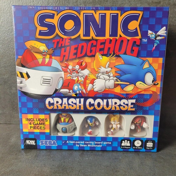 Sonic the Hedgehog Crash Course Racing Board Game IDW Game - Picture 1 of 4